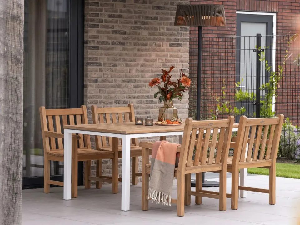 Sunyard Furniture Sunyard Wales/Linosa 180cm dining tuinset 5-delig, foto 4