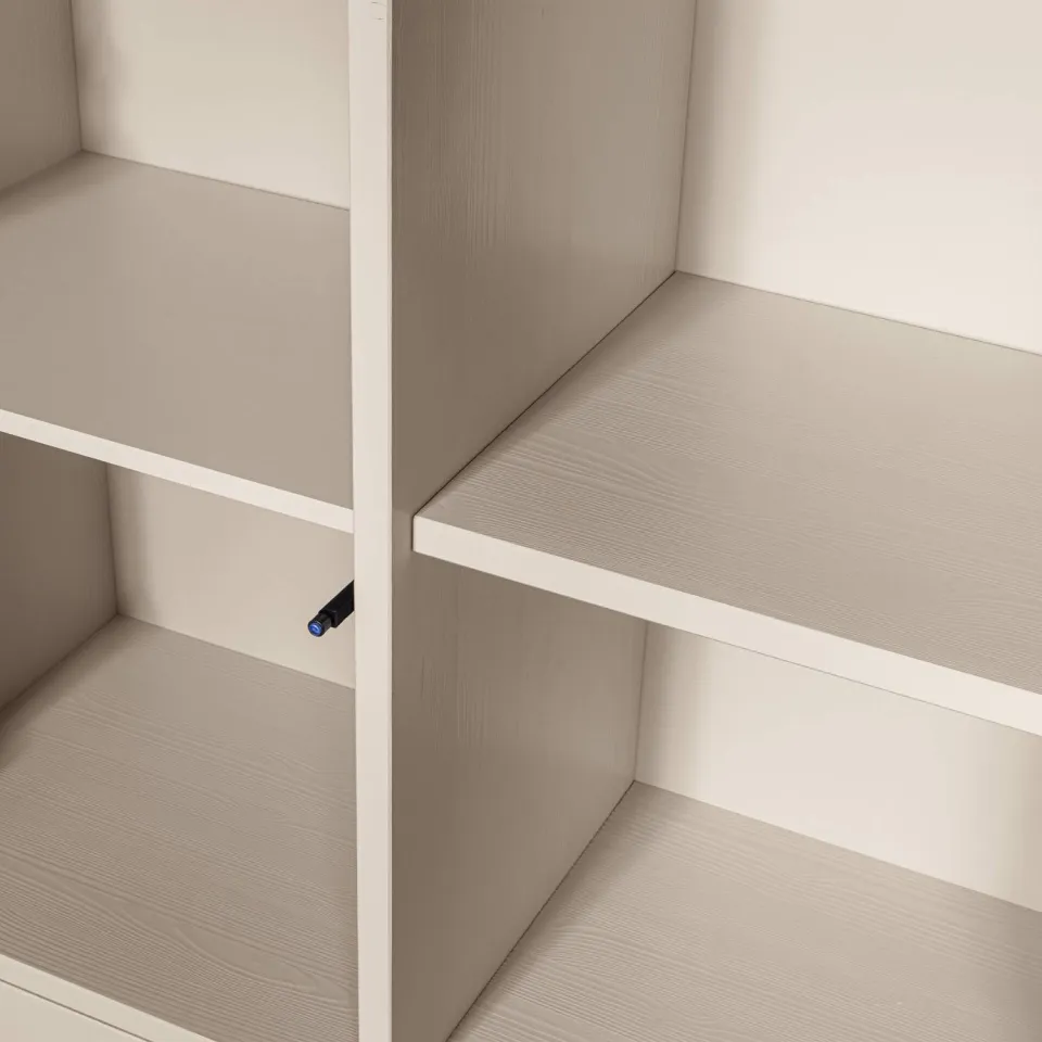 WOOOD Merel opbergkast - Grenen - Middenbruin - 100x200x44 cm, foto 6