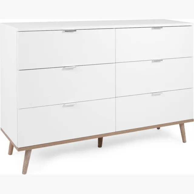 Finori Göteborg Commode - 6-lades - wit