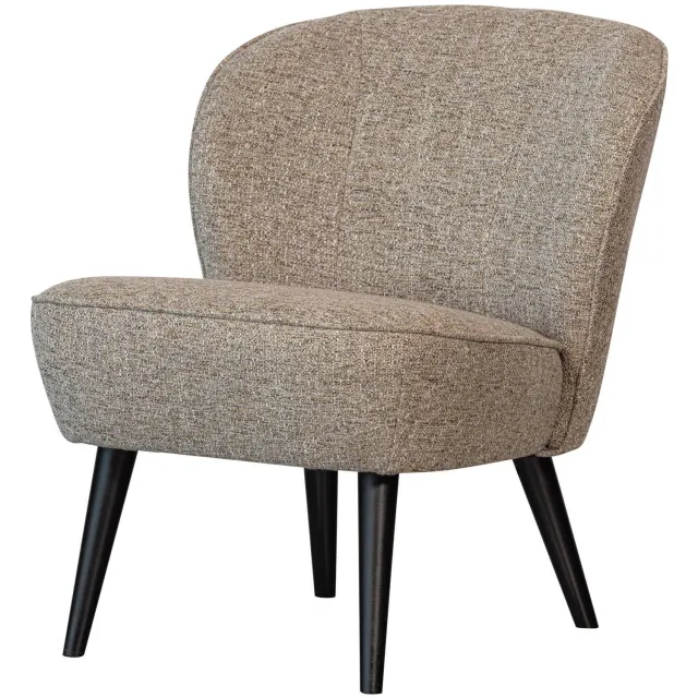 WOOOD Sara Fauteuil - Velvet - Oker - 59x71x70 natural melange