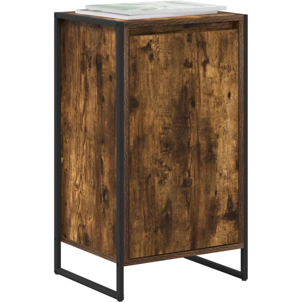 vidaXL Dressoir Gerookt eiken 43 x 36 x 75,5 cm Bewerkt hout Bruin