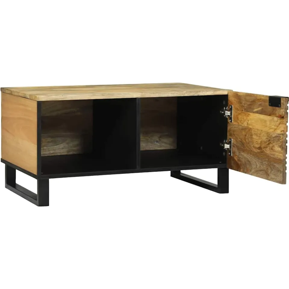 vidaXL Salontafel Naturel 80 x 50 x 40 cm Bewerkt hout, foto 2