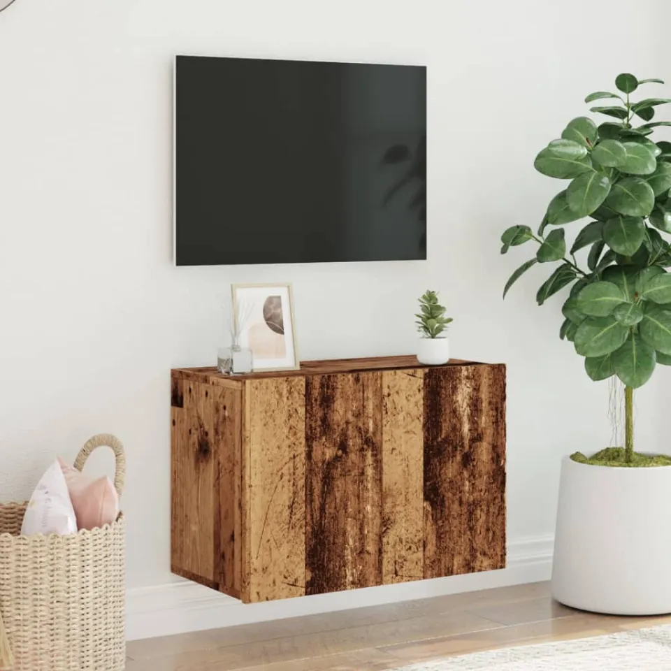 vidaXL Tv-meubel wandgemonteerd 60x30x41 cm oud houtkleurig bruin, foto 3