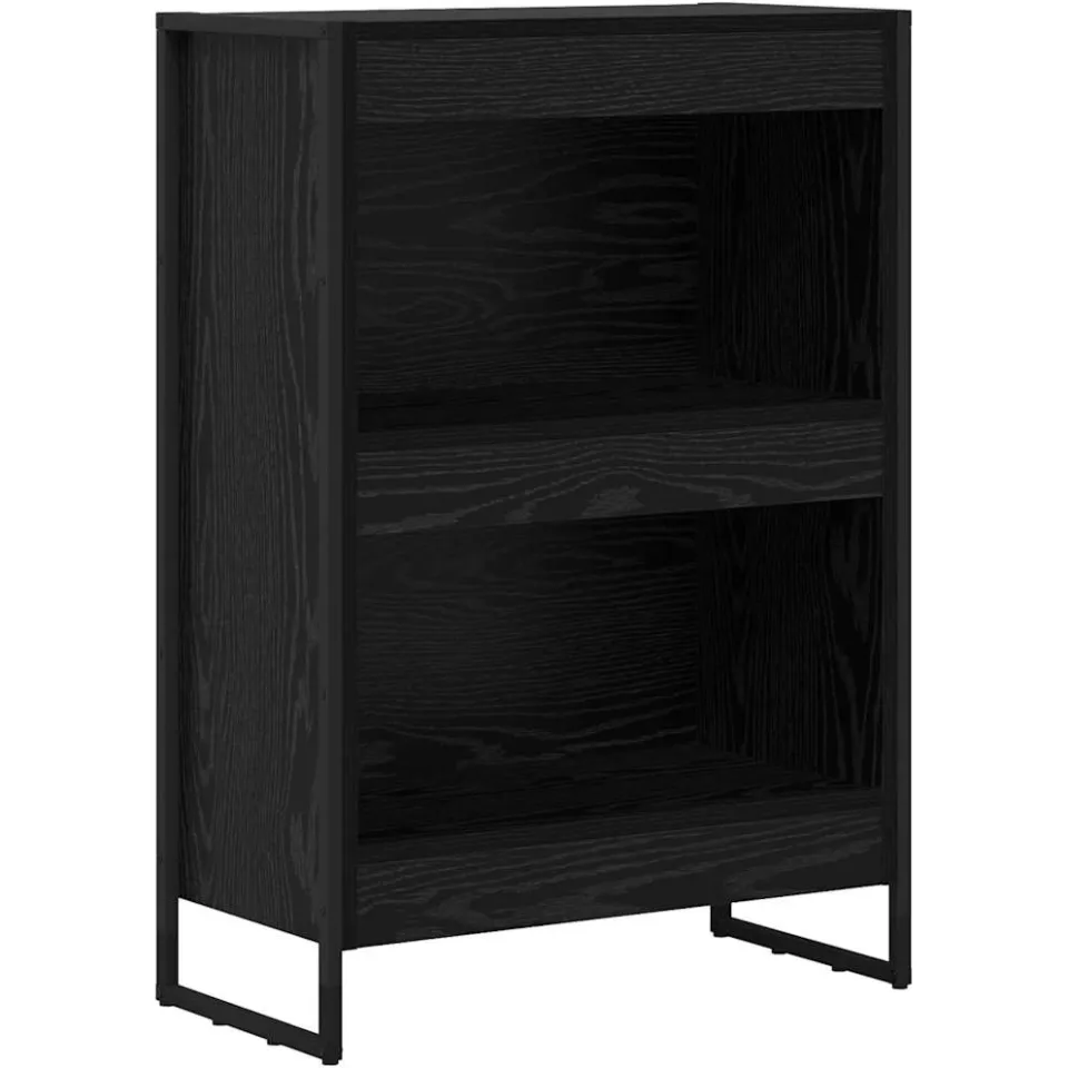 vidaXL Boekenkast 60 x 30 x 86,5 cm Bewerkt hout Zwart Eiken, foto 3