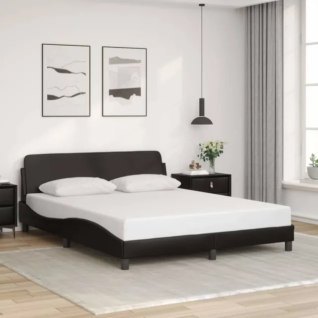 vidaXL Bedframe "Dover" kunstleer zwart 152x203 cm