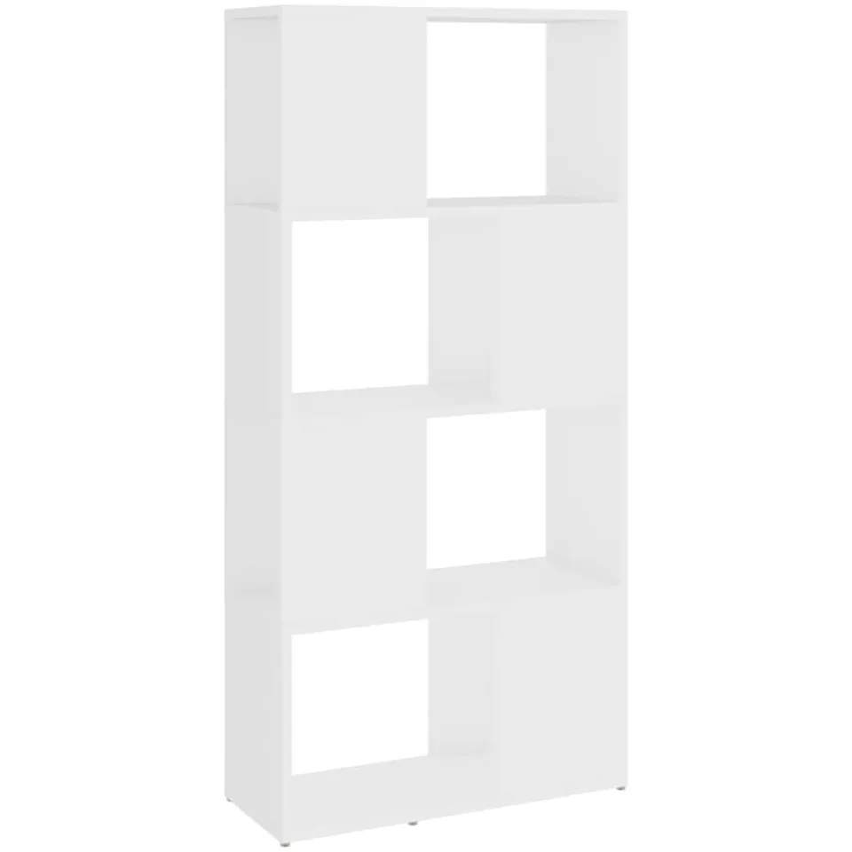 vidaXL Boekenkast/kamerscherm 60x24x124,5 cm bewerkt hout wit