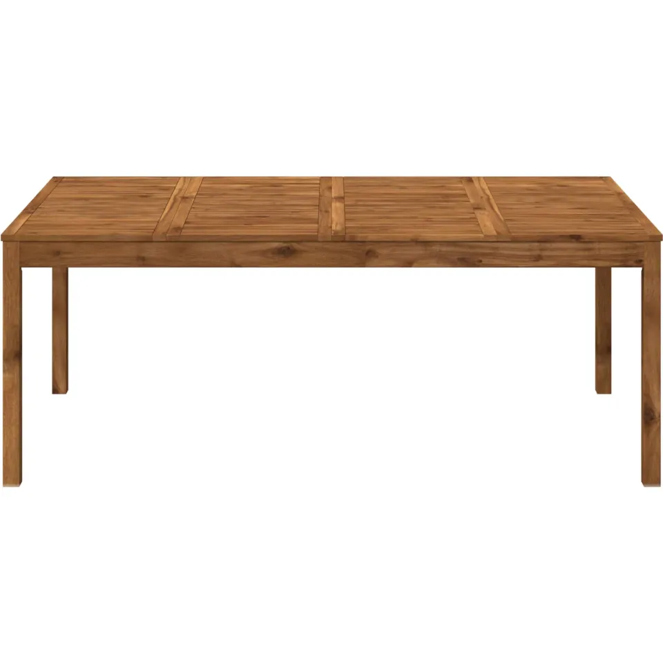 vidaXL Tuindiner tafel LAREN Naturel 196 x 100,5 x 75 cm Bruin