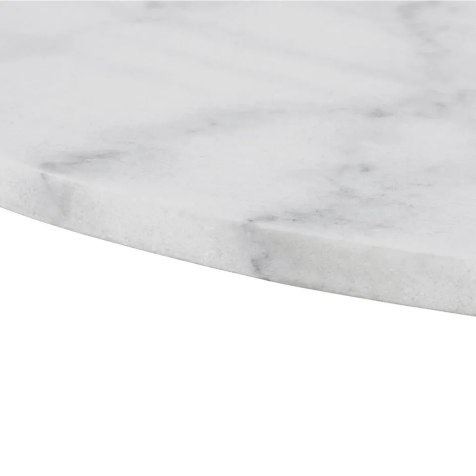 Lisomme Luci eettafel marmer wit - wit metalen onderstel - Ø110 cm, foto 5