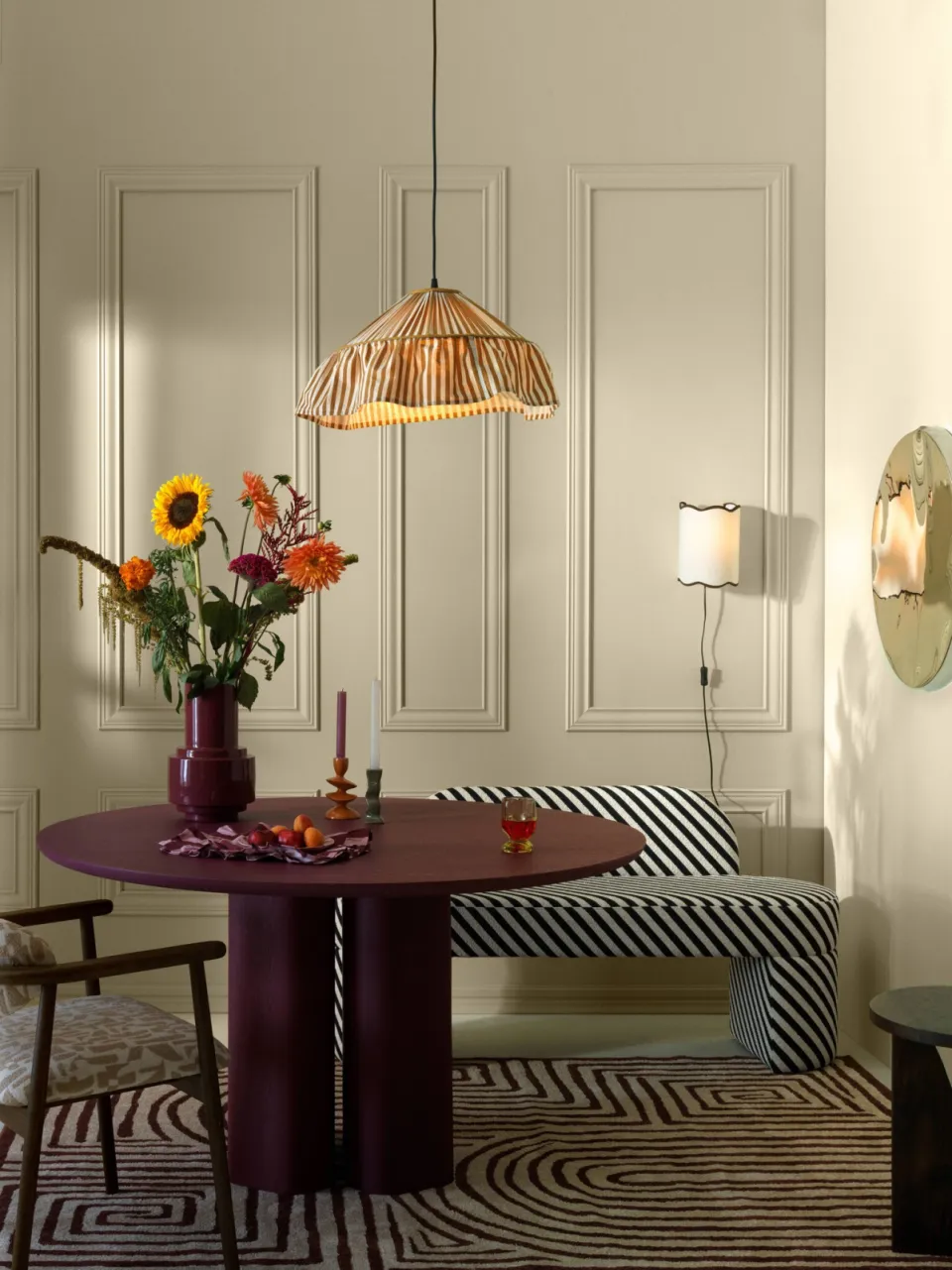 NOUS Living eetkamertafel Hexan bordeaux, foto 4