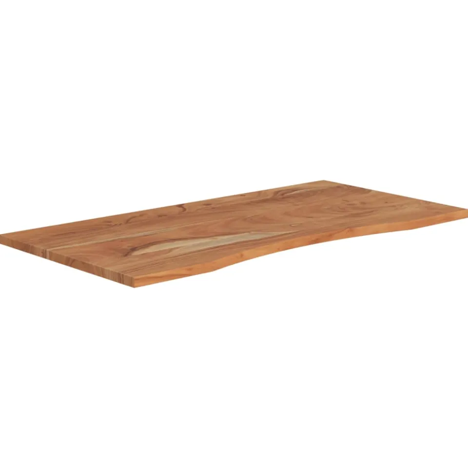 vidaXL Bureaublad rechthoekig 110x60x2,5 cm massief acaciahout Bruin