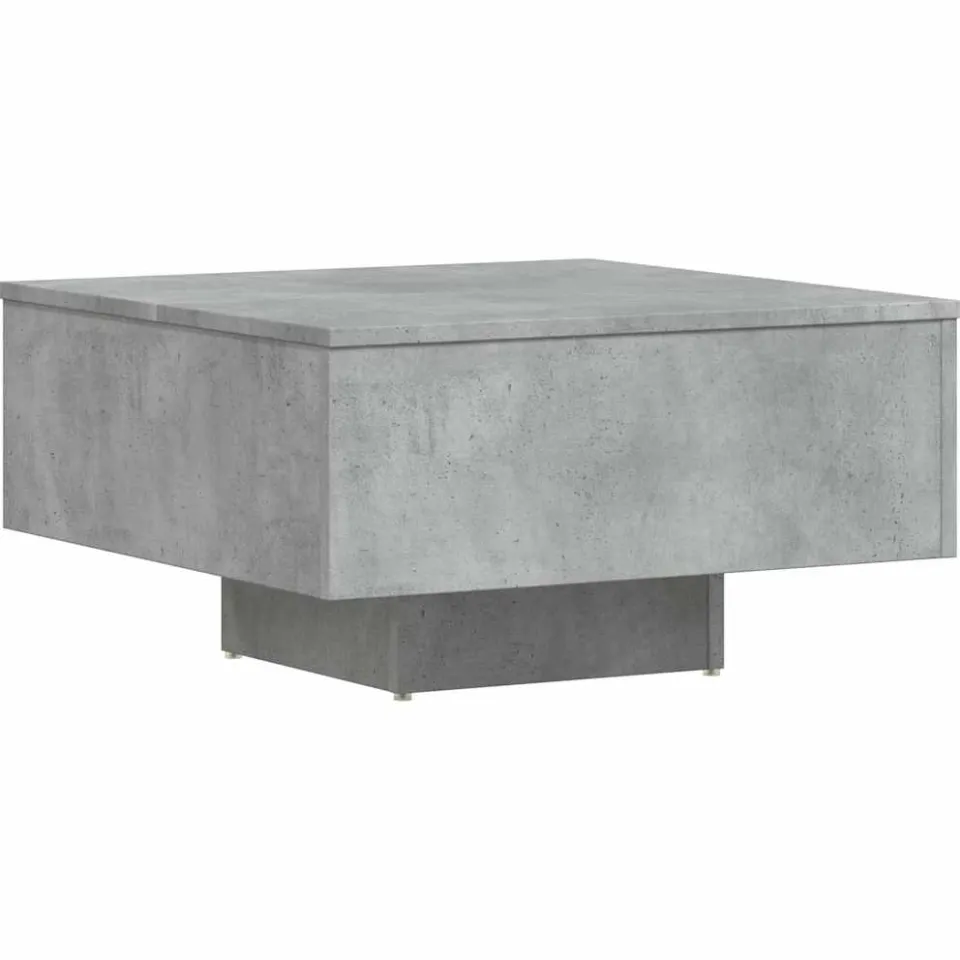 vidaXL Salontafel 60x60x31,5 cm bewerkt hout betongrijs grijs, foto 4