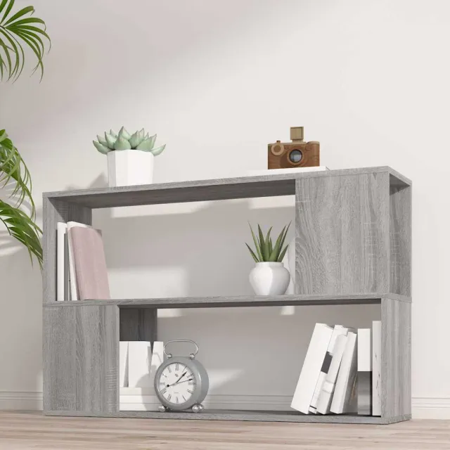 vidaXL Boekenkast 100x24x63 cm bewerkt hout grijs sonoma eikenkleurig, foto 2