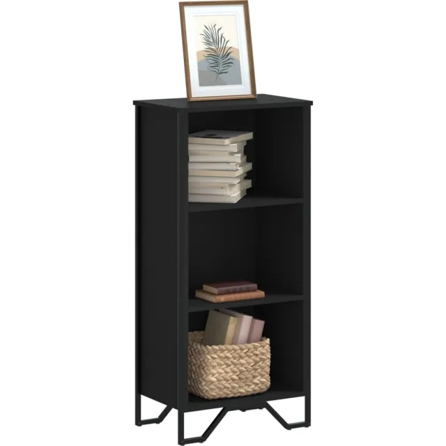 vidaXL Boekenkast 50x31x106 cm bewerkt hout zwart