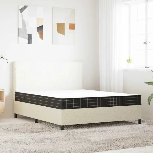 vidaXL Binnenveringmatras middelhard 160x200 cm Wit