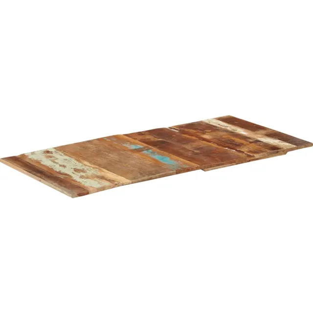 vidaXL Tafelblad rechthoekig 15-16 mm 60x120cm massief gerecycled hout Meerkleurig