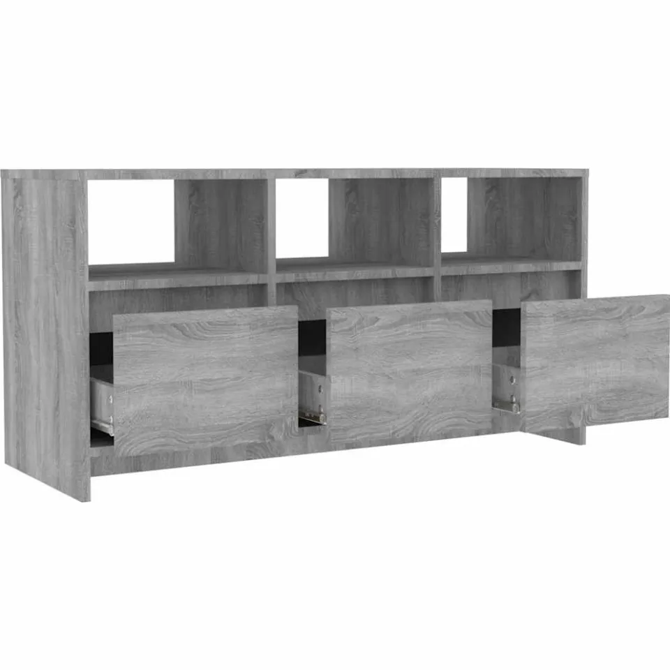 vidaXL Tv-meubel 102x37,5x52,5 cm bewerkt hout grijs sonoma eikenkleur, foto 4