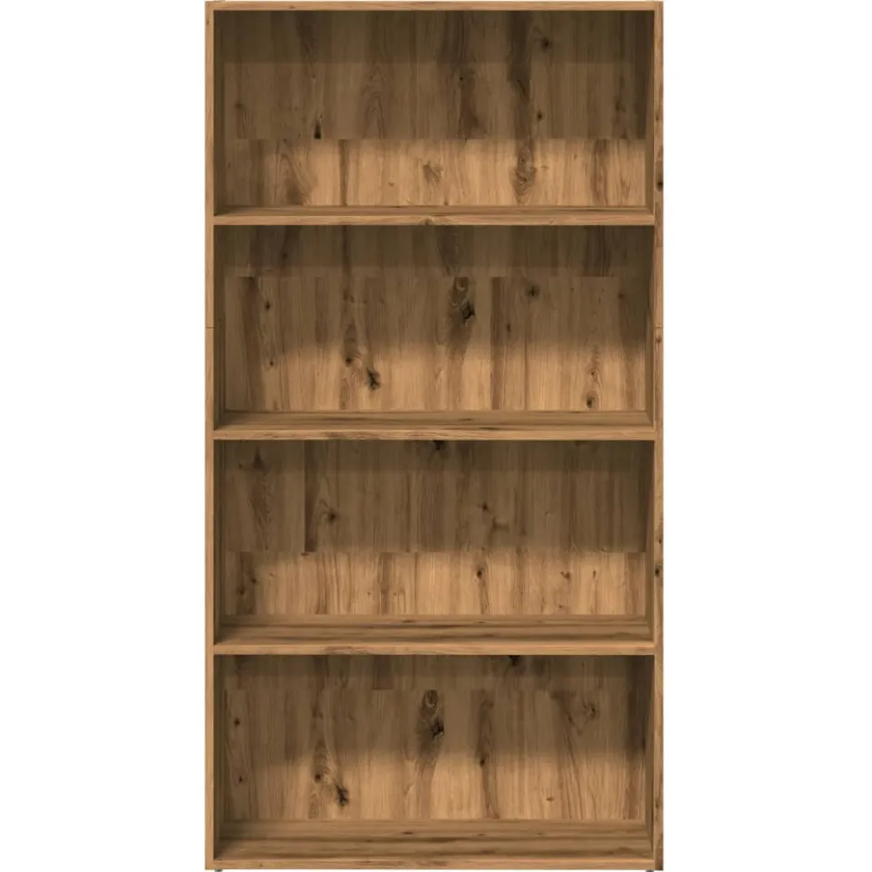 vidaXL Boekenkast 80x30x152 cm bewerkt hout artisanaal eikenkleurig, foto 4