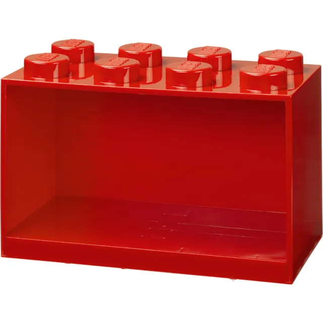 Lego Wandschap Brick 8 - Polypropyleen - Rood