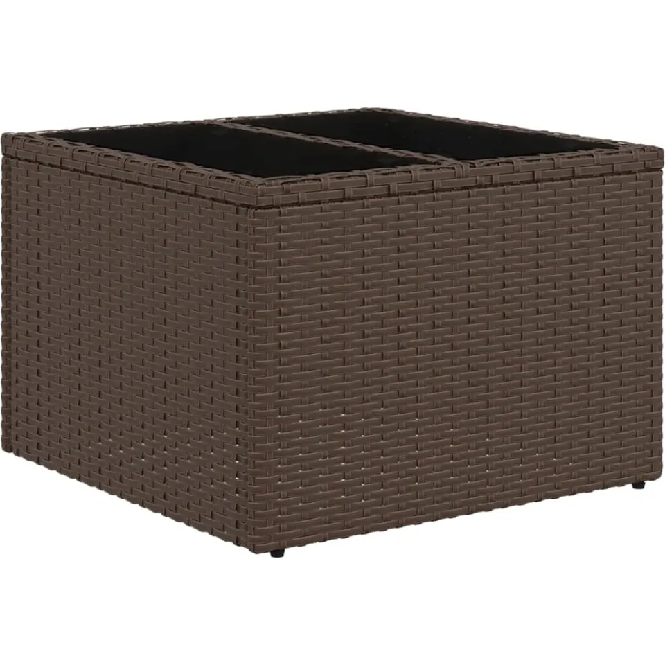 vidaXL 6-delige Loungeset met kussens poly rattan bruin, foto 3