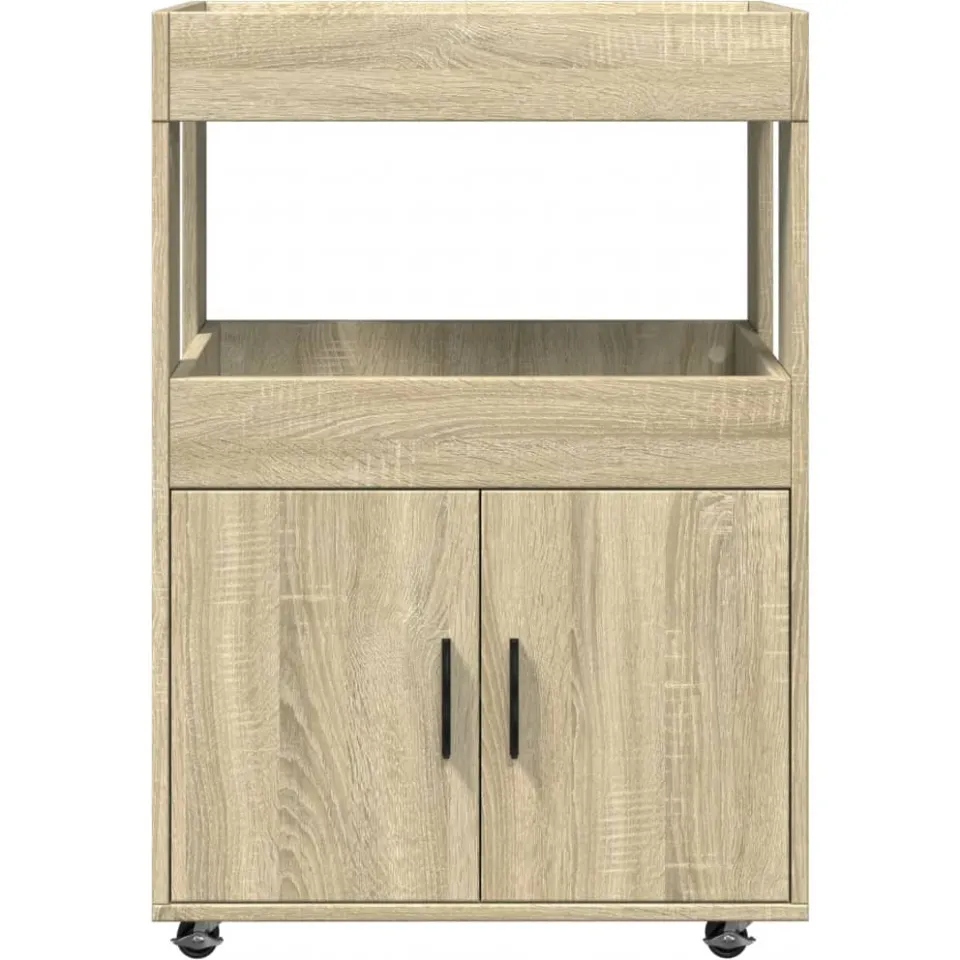 vidaXL Drankkar 60x39,5x89 cm bewerkt hout sonoma eikenkleurig, foto 4