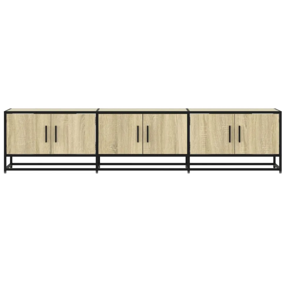 vidaXL Tv-meubel 180x35x41 cm bewerkt hout sonoma eikenkleurig, foto 4