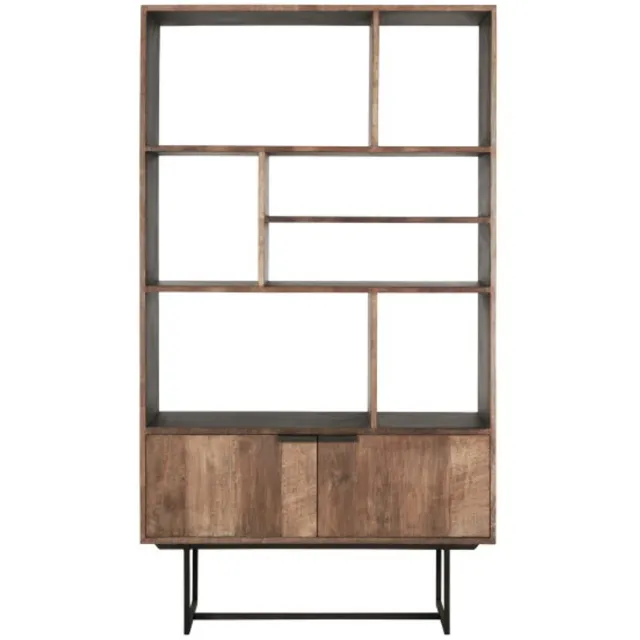 DTP Home Odeon No.2 boekenkast teakhout naturel - 120 x 40 x 210 cm