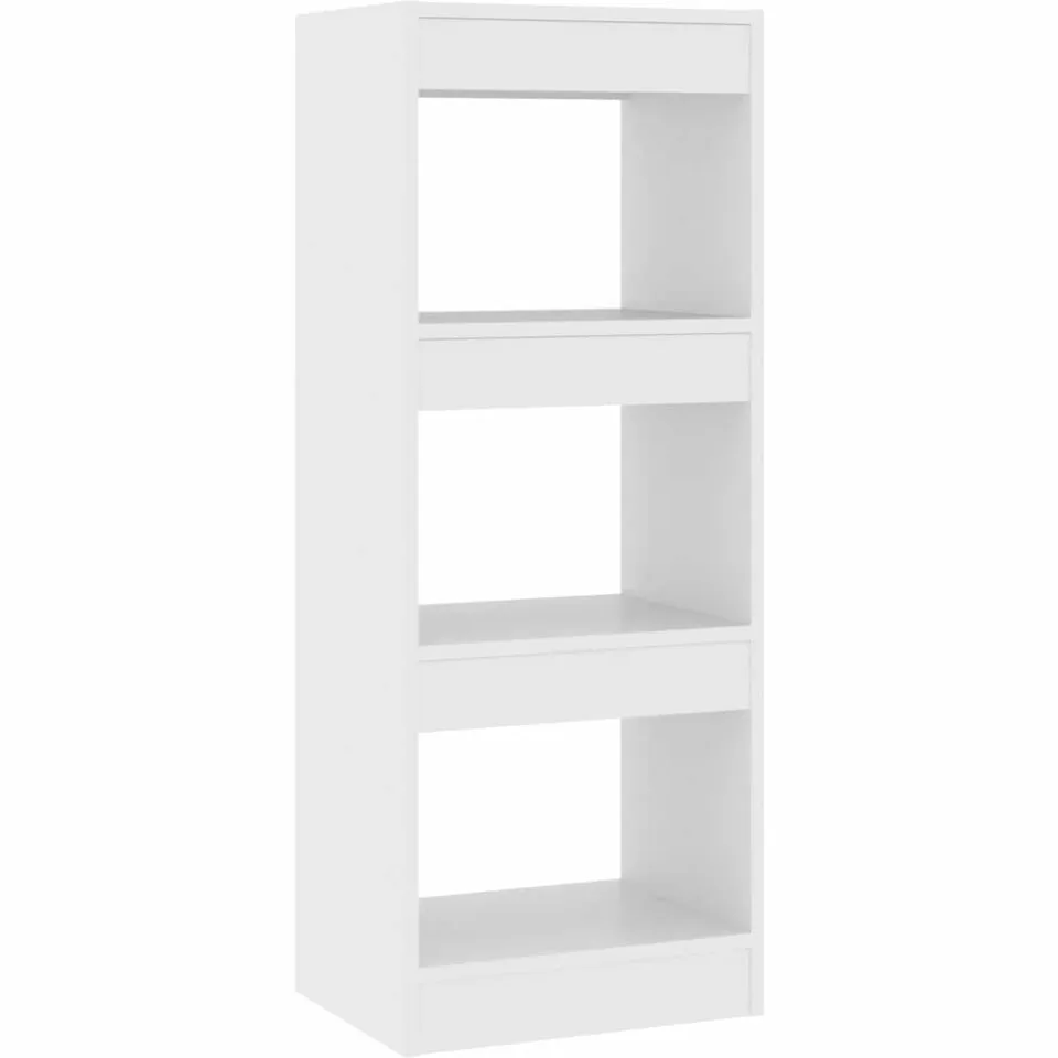 vidaXL Boekenkast/kamerscherm 40x30x103 cm bewerkt hout wit