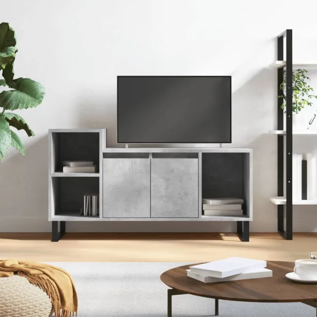 vidaXL Tv-meubel 100x35x55 cm bewerkt hout betongrijs grijs, foto 2