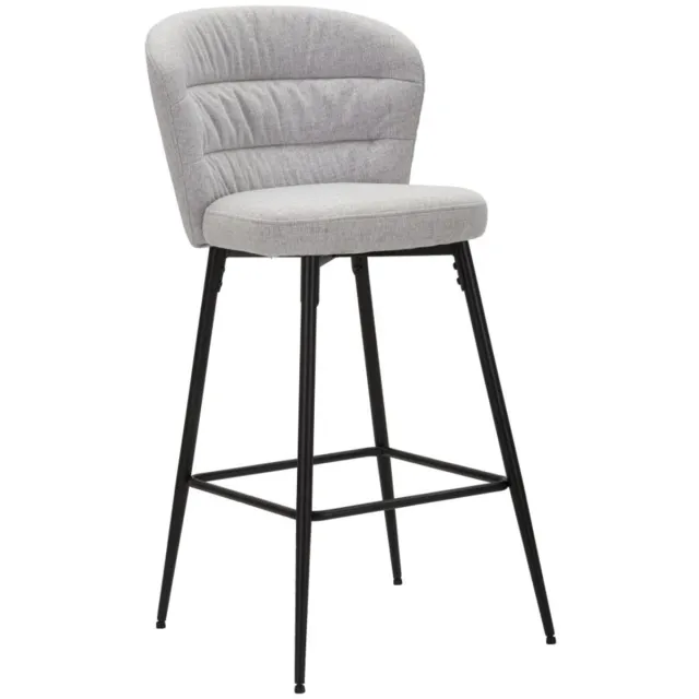 Mauro Ferretti Barkruk Losanna Grey Set 2 Pz 52×59×108 cm