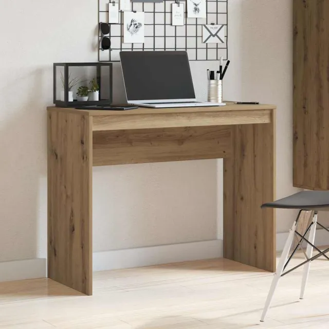 vidaXL Bureau 90x40x72 cm bewerkt hout artisanaal eikenkleur Bruin