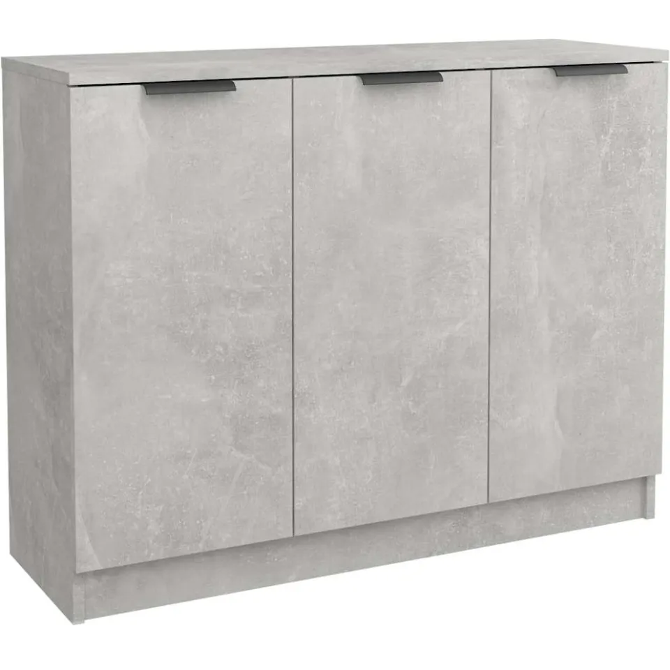 vidaXL Dressoir 90,5x30x70 cm bewerkt hout betongrijs