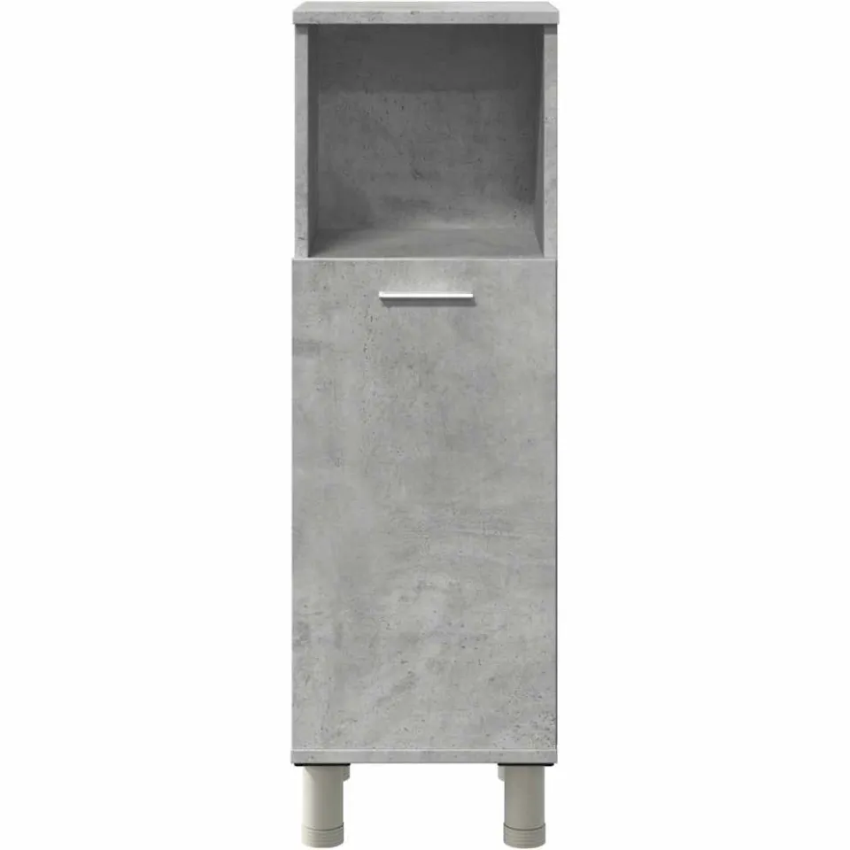 vidaXL Badkamerkast 30x30x95 cm spaanplaat betongrijs grijs, foto 4