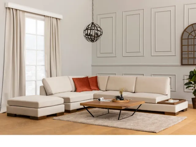 Mobistoxx TUZLA hoekbank links beige