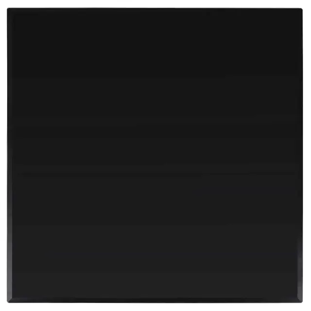 vidaXL Tafelblad van gehard glas 800x800 mm vierkant Zwart