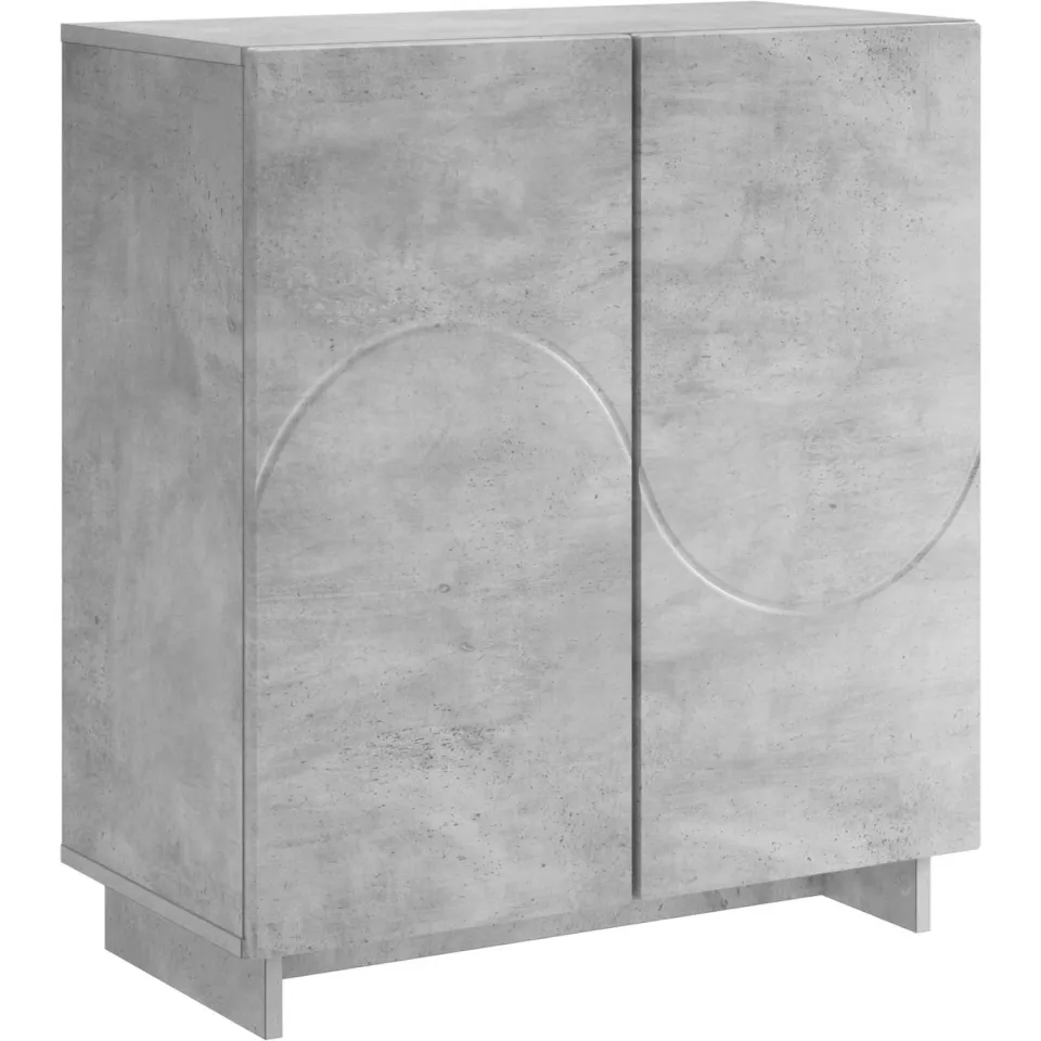 vidaXL Dressoir Betongrijs 67 x 34,5 x 75 cm Bewerkt hout grijs, foto 3