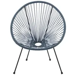 Central Park - Praxis Eigen Merk Central Park Tuinstoel Acapulco - Wicker - Blauw, foto 5