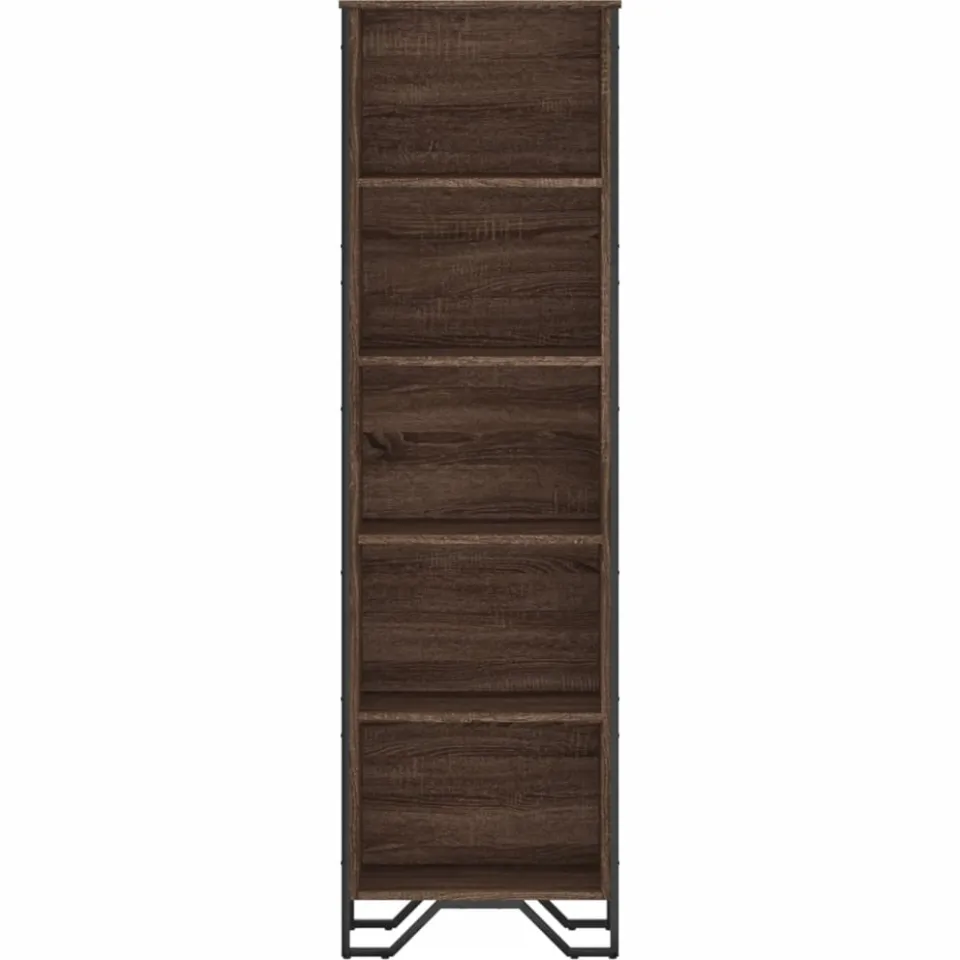 vidaXL Boekenkast 50x31x169 cm bewerkt hout bruin eikenkleur, foto 3