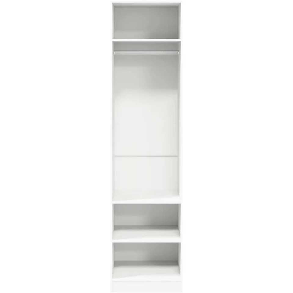 vidaXL Kledingkast 50x50x200 cm bewerkt hout wit