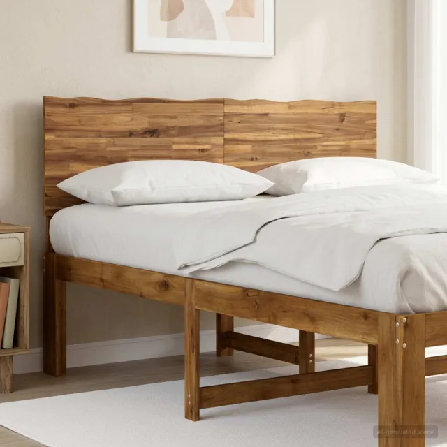 vidaXL Live Edge Hoofdbord ROSTOCK Naturel 140 cm Massief Acaciahout Bruin