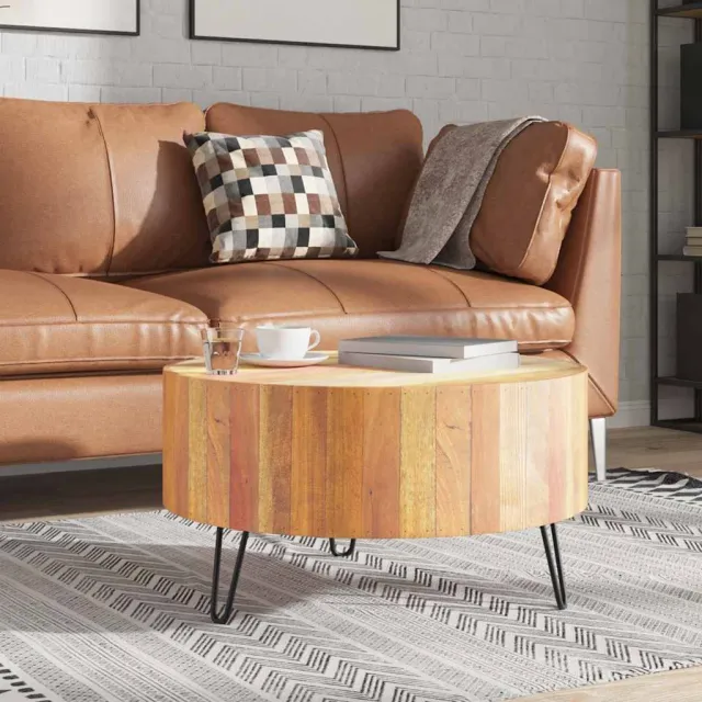 vidaXL Salontafel massief gerecycled hout beige, foto 2