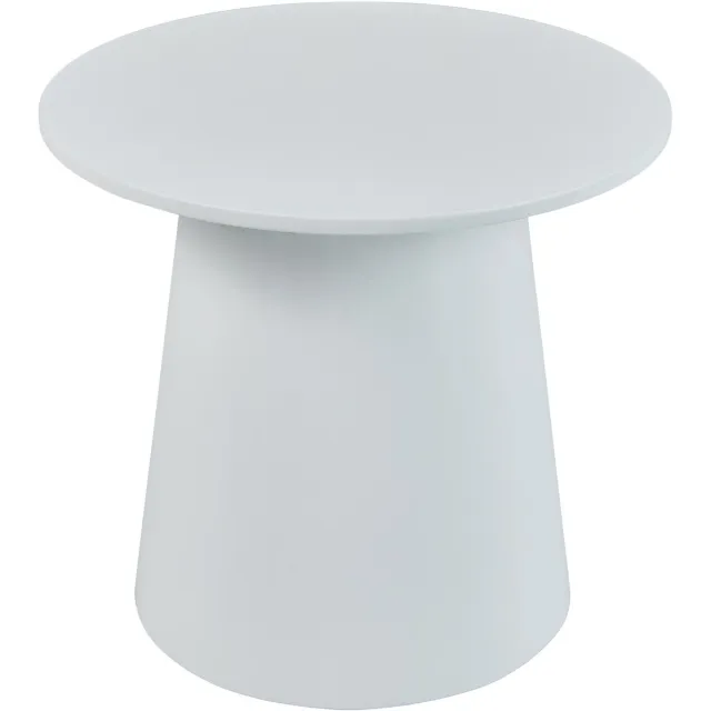 en.casa Salontafel Nyd rond 40x44 cm wit tafel met stabiel onderstel [en.casa]