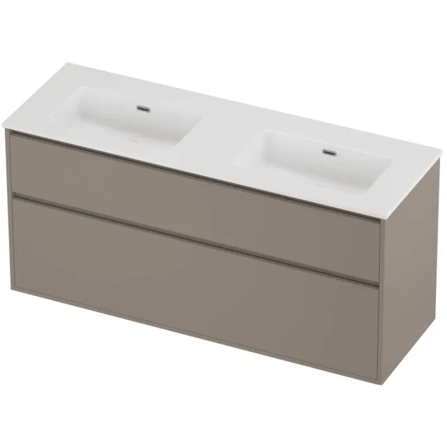 Proline Tribute Badmeubelset Porselein Elegant 140x46x67 cm Glans Wit Clay Beige