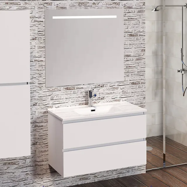 Wiesbaden Excellence Sephia badmeubelset mat wit