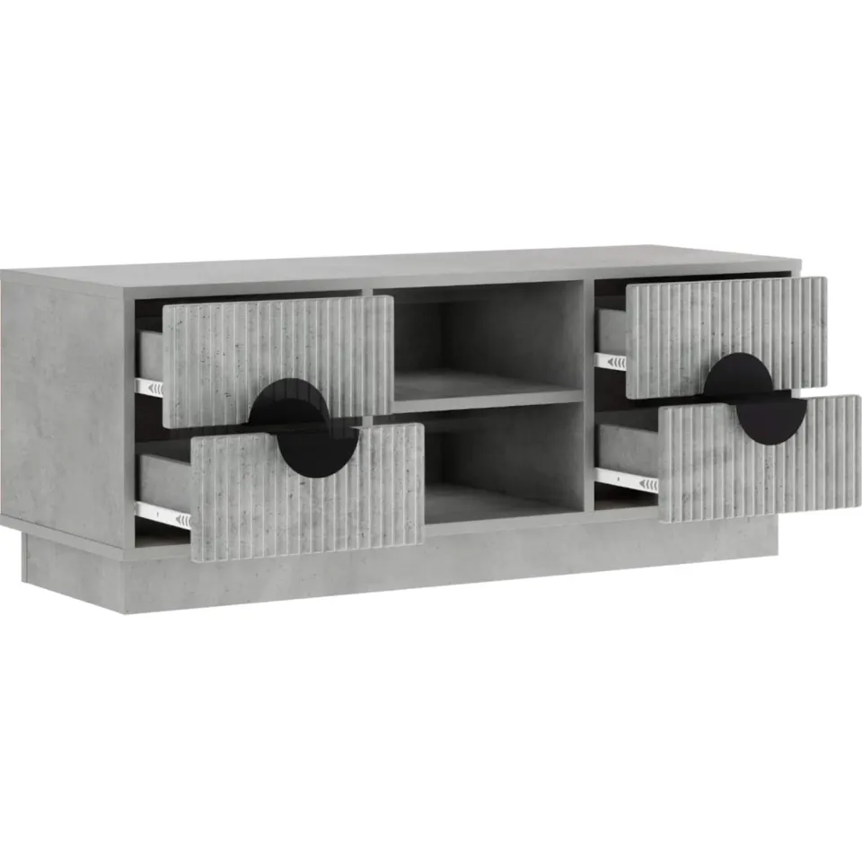 vidaXL Tv-meubel VENRAY 101 x 36,5 x 40 cm Betongrijs grijs, foto 2