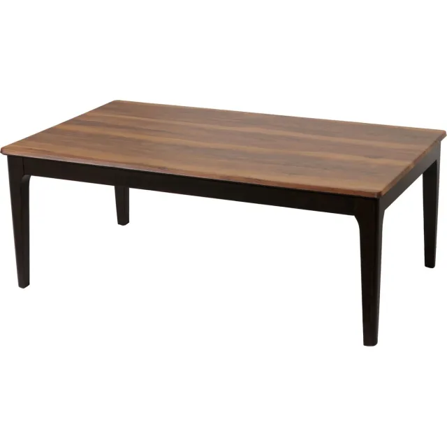 MCW Salontafel MCW-M55, bijzettafel sofatafel massief hout HDF laminaat melamine 46x120x70cm sheesham hout look donkere poten bruin