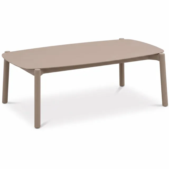 Belito Julia Koffietafel 120 x 76 cm | Aluminium Frame & Aluminium Blad Beige