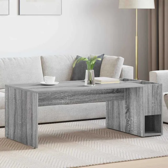 vidaXL Salontafel Grijs Sonoma 101,5 x 50 x 37 cm Bewerkt hout