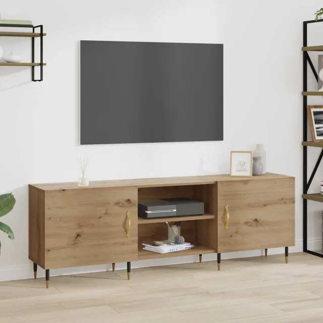 vidaXL TV-kast 150 x 30 x 50 cm artisanaal eikenkleurig Bewerkt hout, foto 2