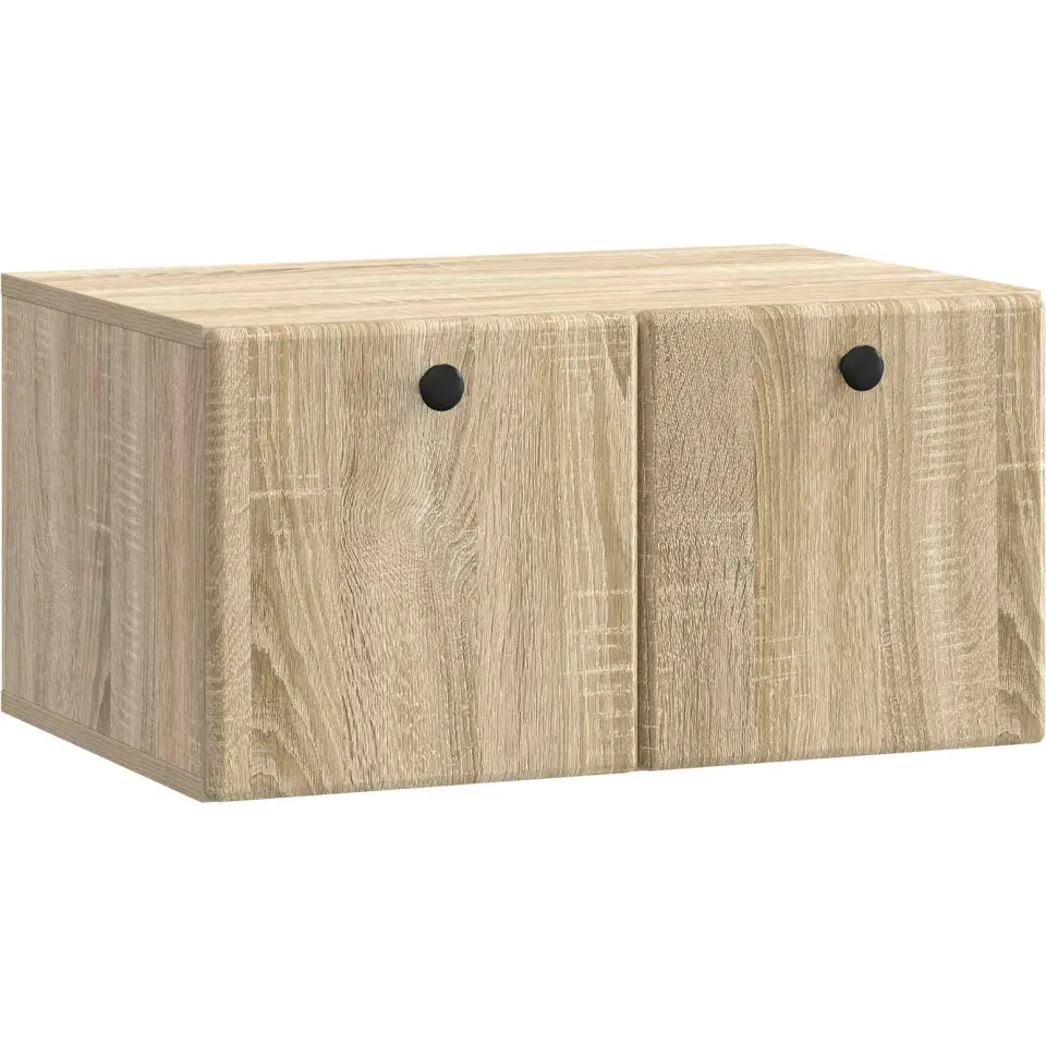 vidaXL Wandbeugel TV-kast 59,5 x 41 x 30 cm Sonoma Eiken Bewerkt hout, foto 3