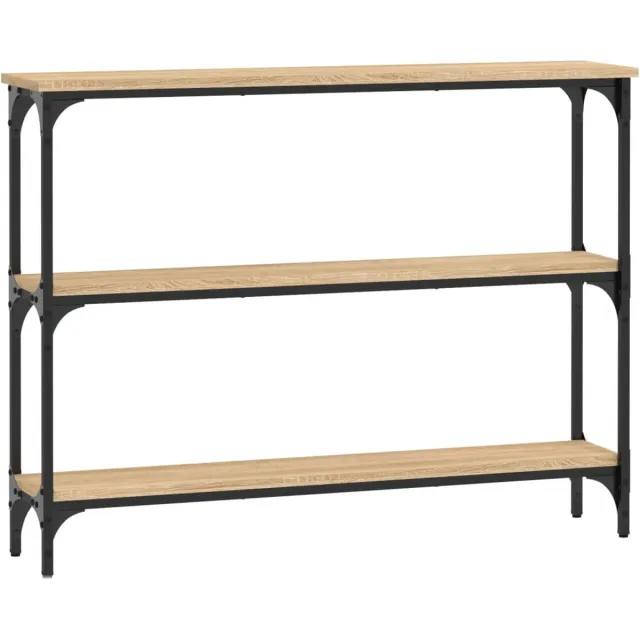 vidaXL Wandtafel - 100x22,5x75 - cm - bewerkt - hout - sonoma - eikenkleurig sonoma eiken